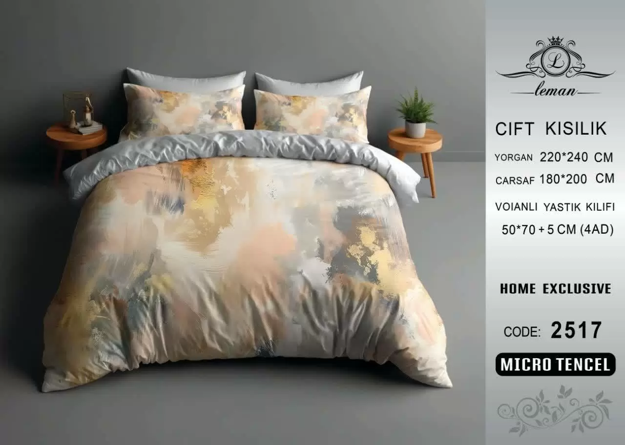 لحاف تنسل دو نفره 160 کد D-2517 ورونیکا